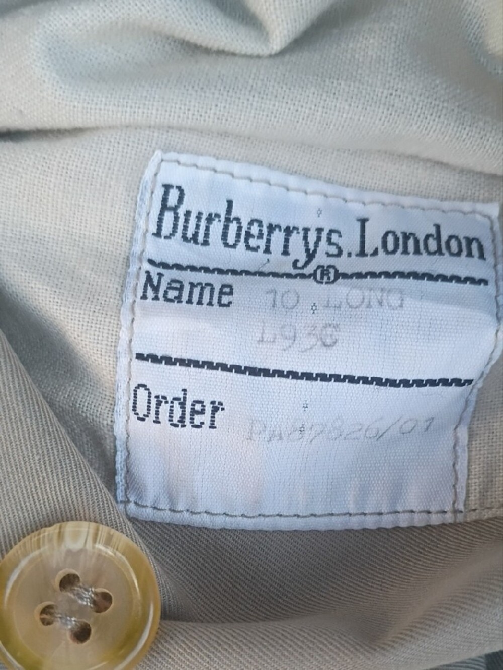 Burberry Beige Double-Breasted Trench Coat - Picture 9 of 10